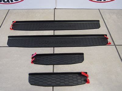 JEEP WRANGLER JL 4 DOOR Black Molded Door Sill Guards NEW OEM MOPAR