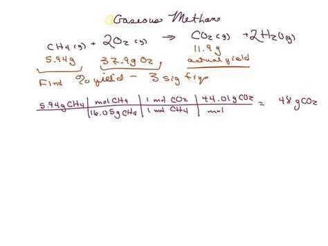 SOLVED Gaseous Methane CH4 Reacts With Gaseous Oxygen O2 To