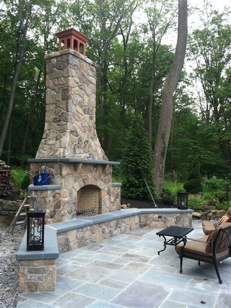 Stone Fireplace | Outdoor fireplace, Outdoor living, Patio