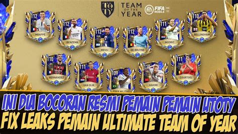 FIX F2P BOCORAN RESMI SEMUA PEMAIN UTOTY 2023 FIFA MOBILE 23 FIFA