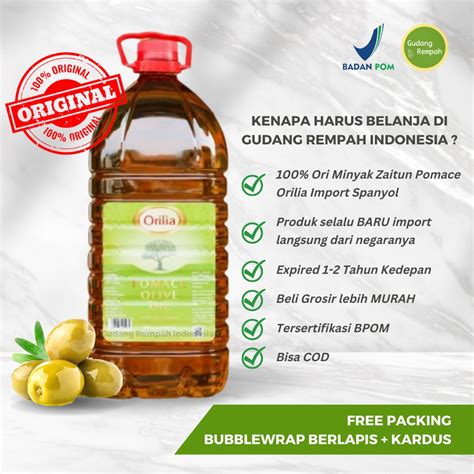 Jual Original Termurah L Pomace Olive Oil Orilia Minyak Zaitun