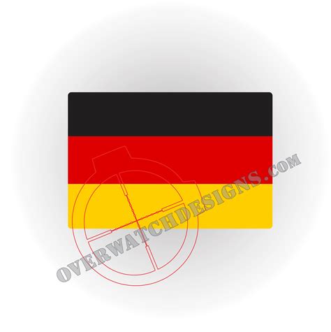 Germany Flag Sticker Overwatch Designs