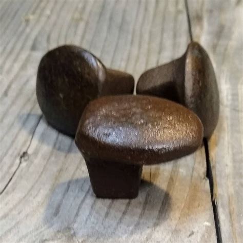 Rustic Knobs And Pulls Railroad Spike Cabinet Knob Iron Etsy