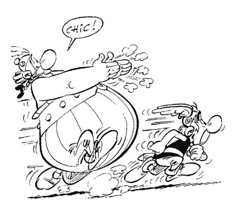 Desenhos De Asterix E Obelix Est O Correndo Para Colorir E Imprimir