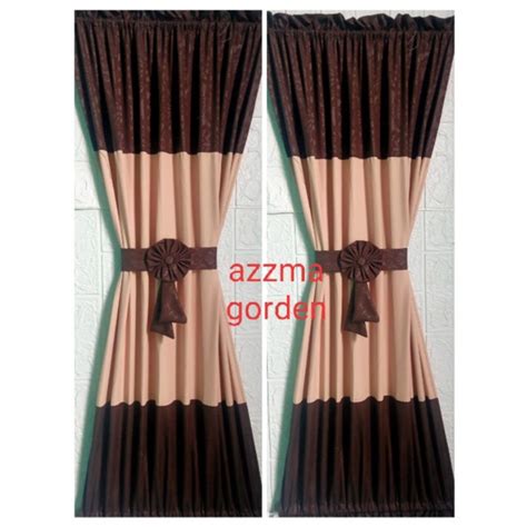 Jual Gorden Jendela Kaca Kain Tebal Minimalis Ikat Tengah Kupu Kupu