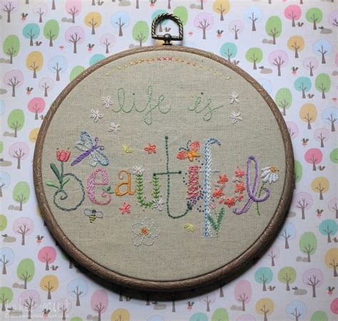 Beginner Embroidery Sampler Pattern And Kit Options Swoodson Says