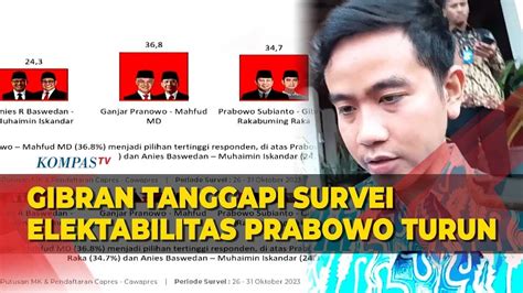 Kata Gibran Soal Survei Elektabilitas Prabowo Di Lembaga Charta