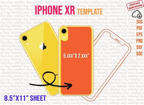 Iphone Xr Template Phone Xr Template Iphone Xr Svg Iphone Template Iphone Svg Ms Word Docx