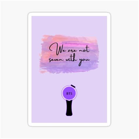 Bts Quote Sticker For Sale By Ninishop Redbubble