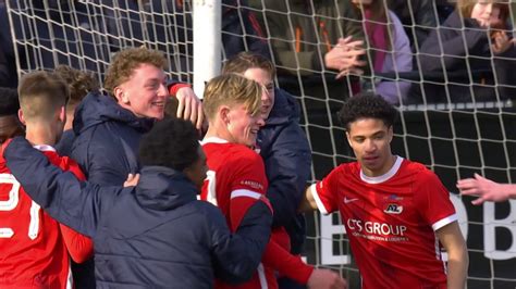 Youth League L Az Alkmaar Trille Le Real Et File En Demies Vid O