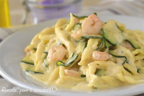 Pasta Zucchine E Gamberetti E Panna