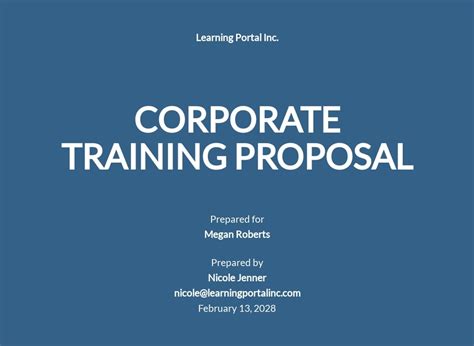 Free Training Proposal Templates In Microsoft Word Doc