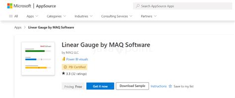 Linear Gauge Power Bi Tpoint Tech