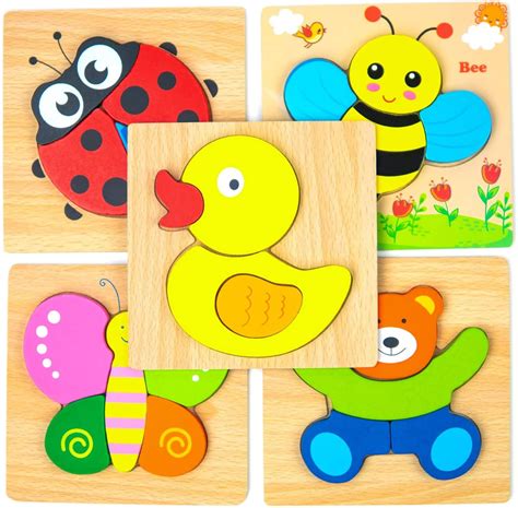 Puzzle En Bois Puzzles Tout Petit Pi Ces Set Pour Ans Etsy