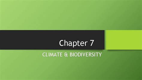 Chapter 7 Climate Biodiversity Natural Capital Generalized Map
