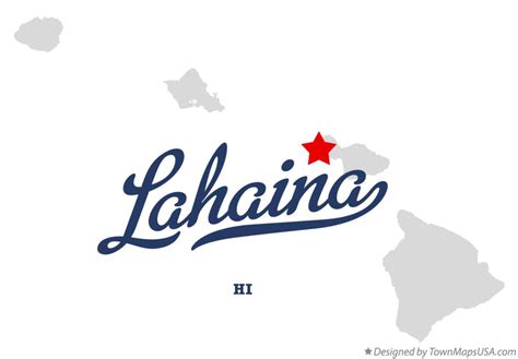 Map of Lahaina, HI, Hawaii