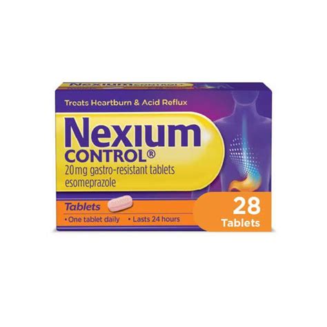 Nexium Control 20mg Gastro Resistant Tablets Pack Of 28 Pharmacyanseo