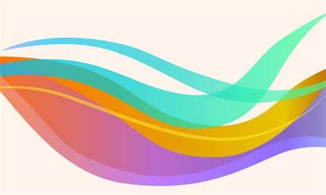 Premium Vector Colorful Abstract Wave Vector Background Art Illustration