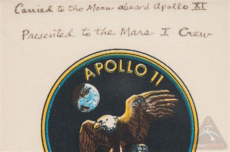 Apollo 11 patch flown on 1st moon landing to launch with astronauts to ...