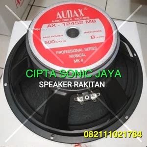 Jual Speaker Audax Inch Ax M Full Range Jakarta Cipta Sonic