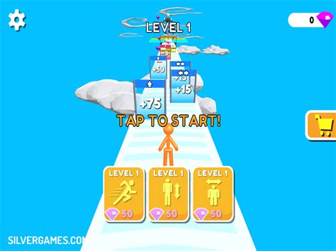 Tall Man Run Play Online On Silvergames 🕹️