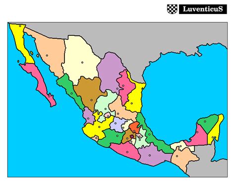 Print Map Quiz Estados Y Capitales Geograf A Educaci N