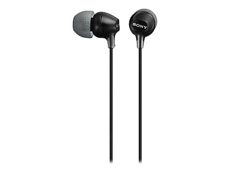 Sony Wired In Ear Earbuds Black Mdrex15lpb Odp Business Solutions