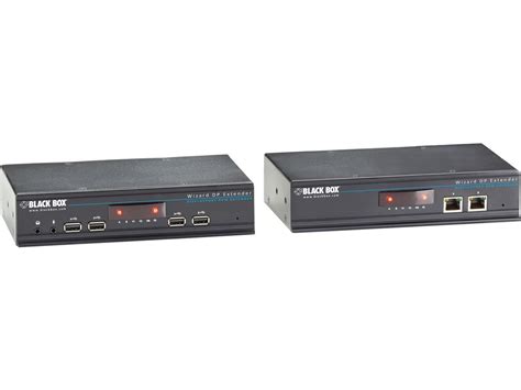 Black Box Acu A Black Box Dual Head Displayport Kvm Extender Over