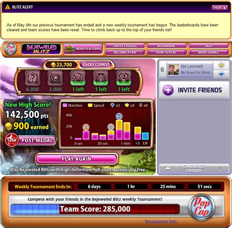 Screenshot of Bejeweled: Blitz (Browser, 2009) - MobyGames