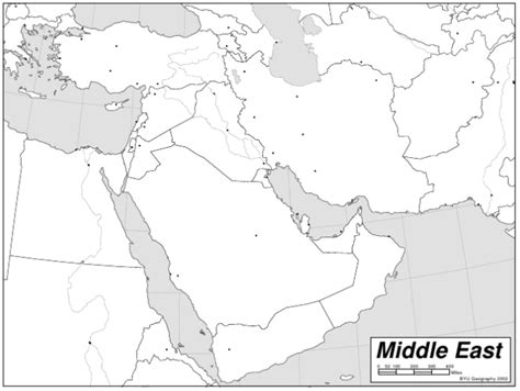 World Civilization Middle East Political Map Part Countries