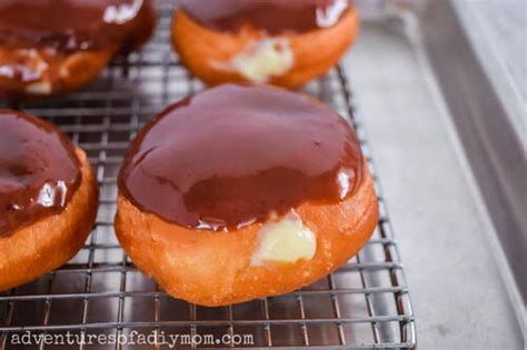 Homemade Boston Cream Donuts | TheBestDessertRecipes.com