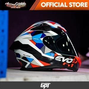 EVO HELMET M1-01 GLAZE full face Dual Visor With Free Clear Lens ...