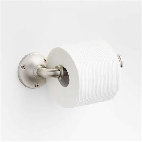 Classic Round Brushed Nickel Wall Mounted Toilet Paper Holder Reviews