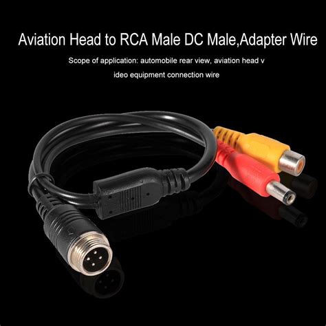 4Pin Aviation Head To RCA Female DC Male Extension Cable Style A EBay