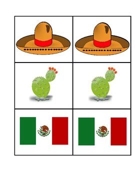 Mexican Memory Game by Lori Joy | TPT