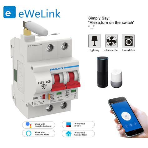 E Life Smart Store Ewelink Wifi P Smart Circuit Breaker Automatic