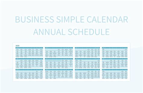 Matchless Info About Annual Schedule Template Excel Webunit