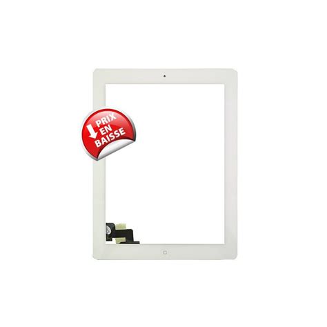 Sosav Changer Vitre Blanche Avec Bouton Apple Ipad Blanc