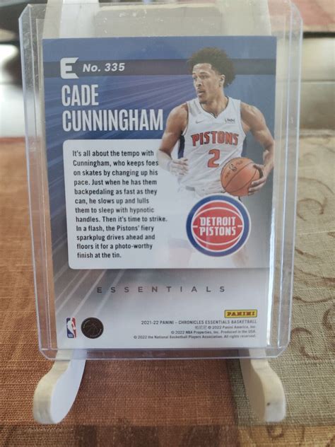 Panini Chronicles Essentials Bronze Cade Cunningham Rc