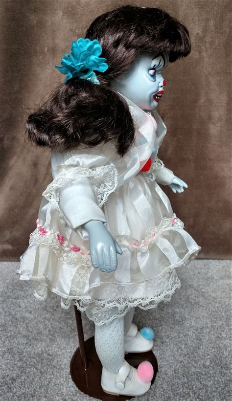 Ooak Creepy Clown Hand Painted Altered Porcelain Doll 30 Etsy