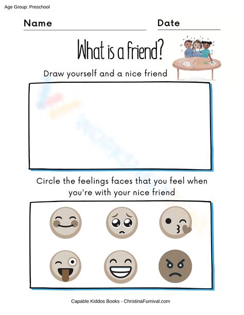 What Is A Friend Worksheet