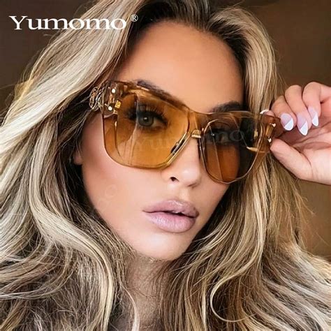 Gafas de sol de ojo de gato de gran tamaño para mujer y hombre