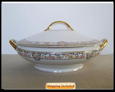 Noritake Nippon Oval Covered Dish 1914 1921 Portland Pattern Etsy