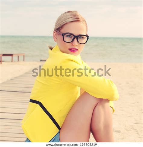 Fashion Photo Sexy Blonde Posing On Stock Photo 193505219 Shutterstock