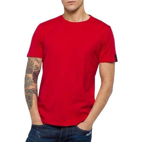 Red Cotton Crew Neck T Shirt Brandalley