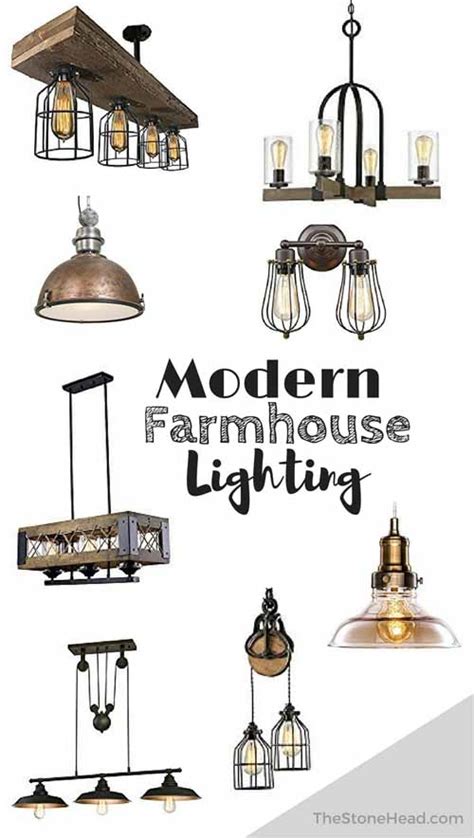 Modern Farmhouse Lighting - The Stone Head