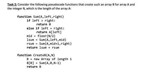 Solved Write A Pseudocode Function R2 Key A B N That