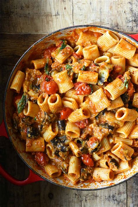 Pasta Alla Norma Serving Dumplings