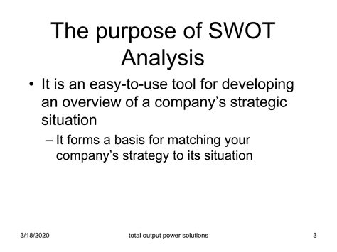 Swot Analysis Ppt