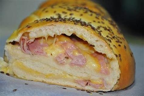 Pan relleno de jamón y queso Recetín